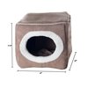 Pet Adobe Pet Adobe Cozy Cave Enclosed Cube Pet Bed - Light Coffee 683765JAT